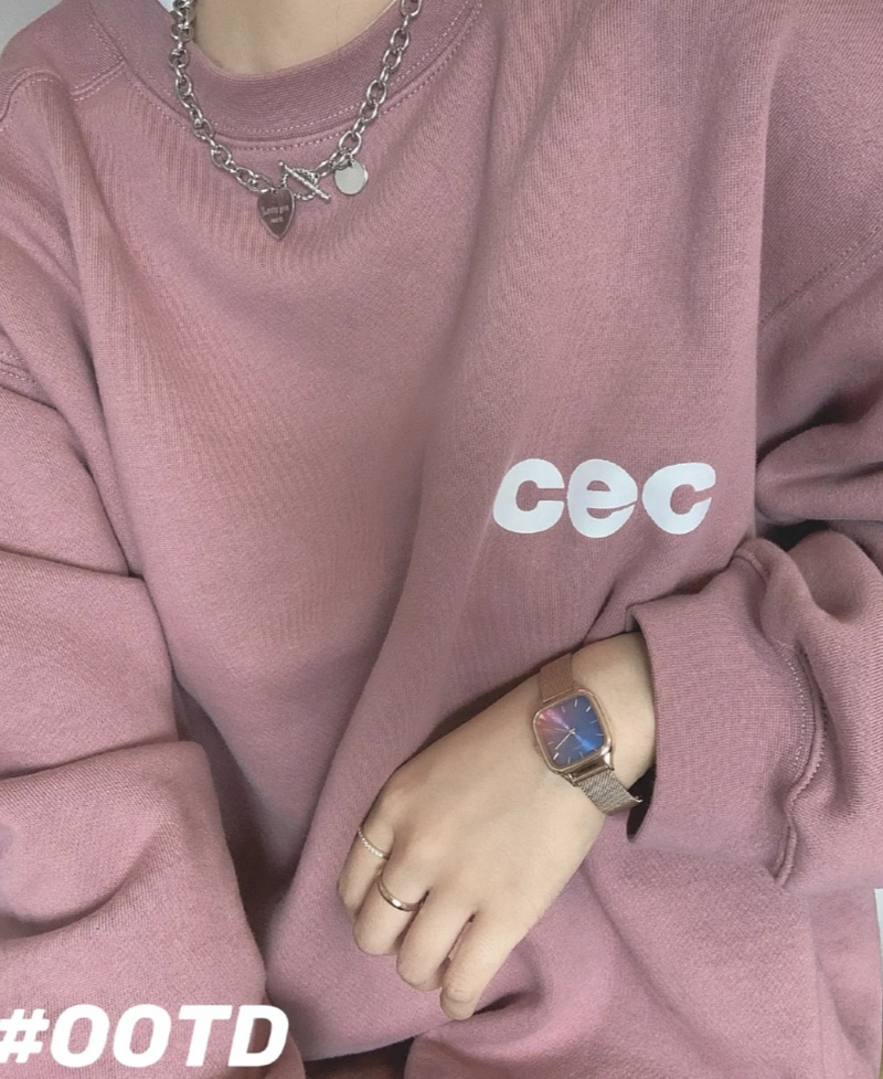 Letter Logo Oversized Sweatshirt