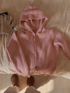 Double Zippers Hooded Sweater