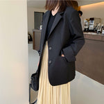 Korean Style Casual Blazer with Back Vent