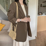 Korean Style Casual Blazer with Back Vent