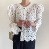 Openwork Knitted Cardigan