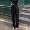 Korean Style Wide Leg Belted Pants