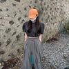 Korean Style Wide Leg Belted Pants