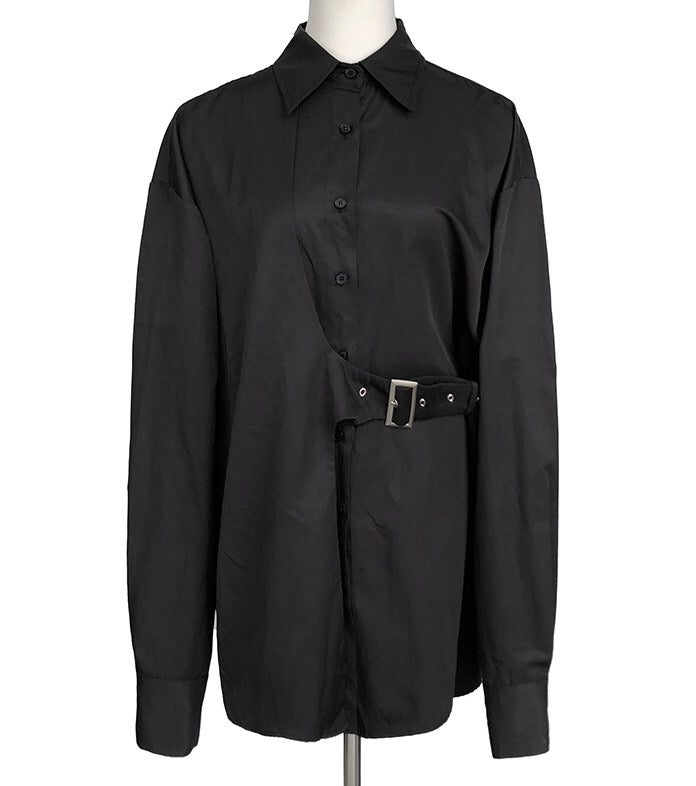 Designer Asymmetrical Buckled Shirt