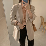 Korean Style Casual Blazer with Back Vent