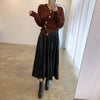 Designer Asymmetrical V-Neck Soft Knit Cardigan