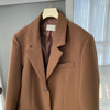 Blazer Style Long Jacket with Back Vent