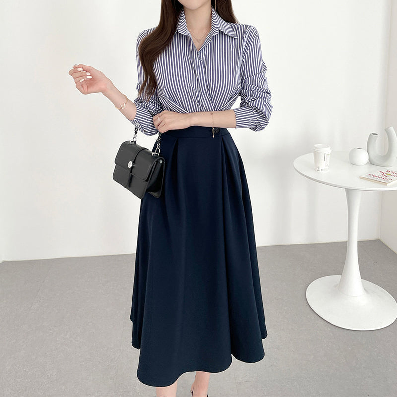 Two-In-One Button-Up Shirt Dress