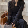 Pleated Chiffon Dress Set