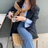 Korean Style Casual Blazer with Back Vent