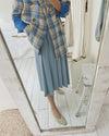 Designer Color Pop Plaid A-Line Blazer