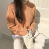 Soft Macaron Color Crew Neck Sweater