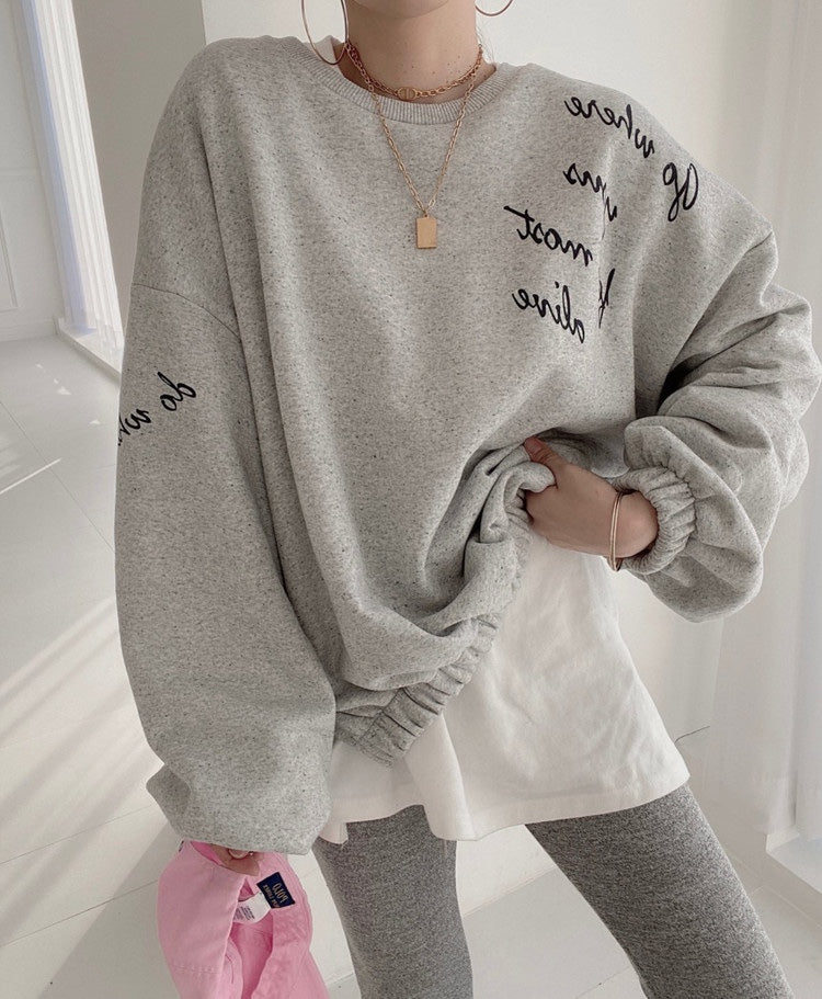 Designer Handwriting Sweatshirt