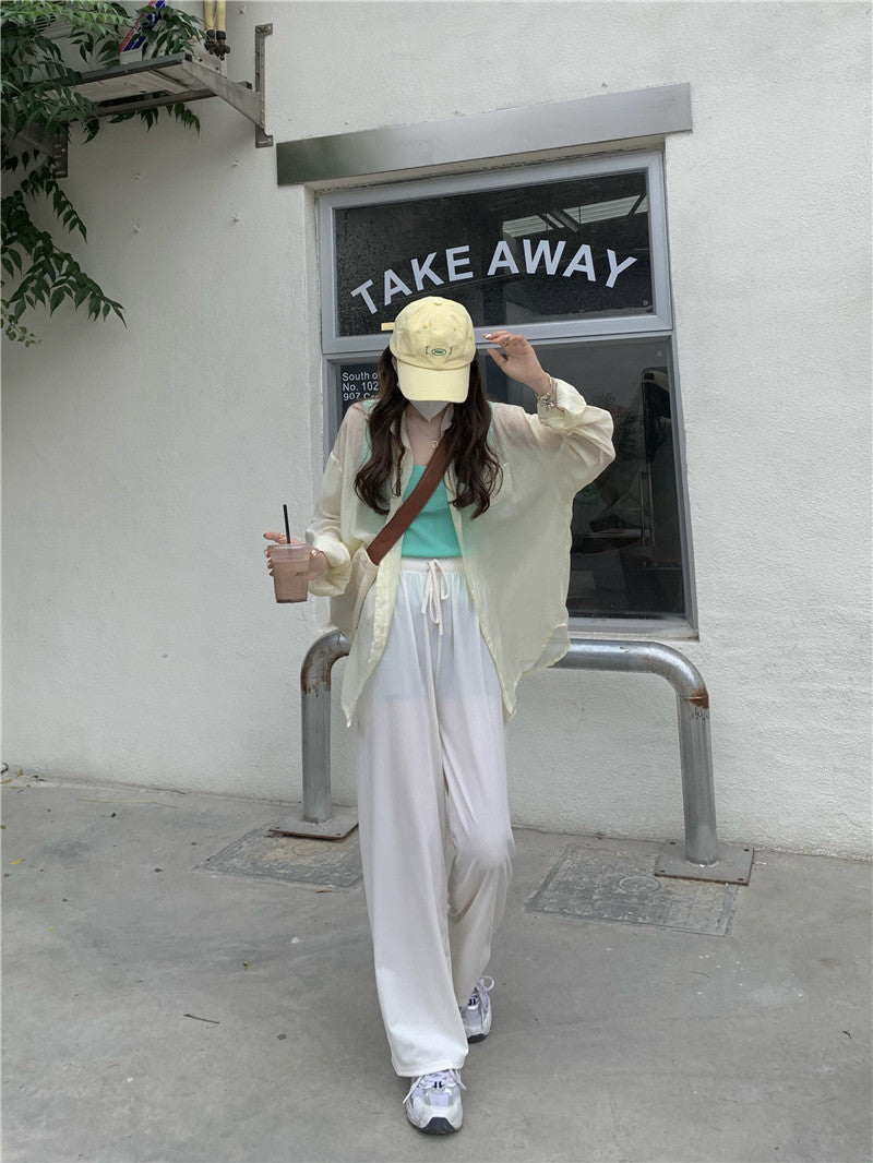 Korean Style Casual Summer Wide Pants