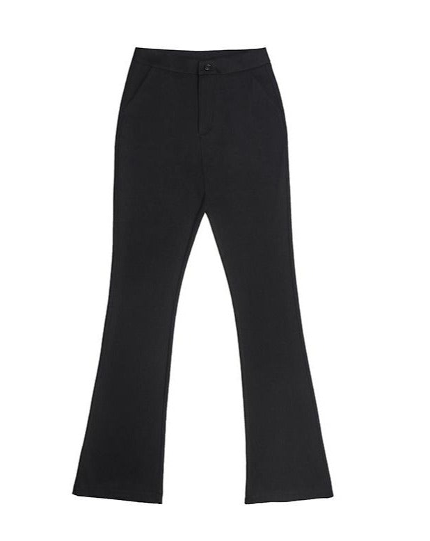 Cropped Flared Dress Pants