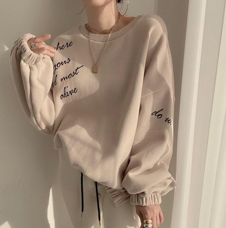 Designer Handwriting Sweatshirt