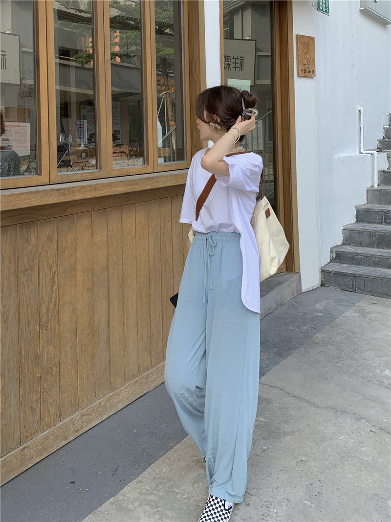 ELEGANT CASUAL GRAY HIGH WAIST STRAIGHT SUIT PANTS | Korean fashion, Korean  fashion trends, Fashion