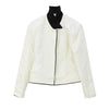 Classic Elegance Cropped Jacket with Pointed Collar