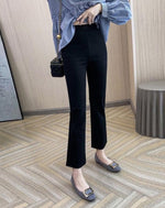 Cropped Flared Dress Pants