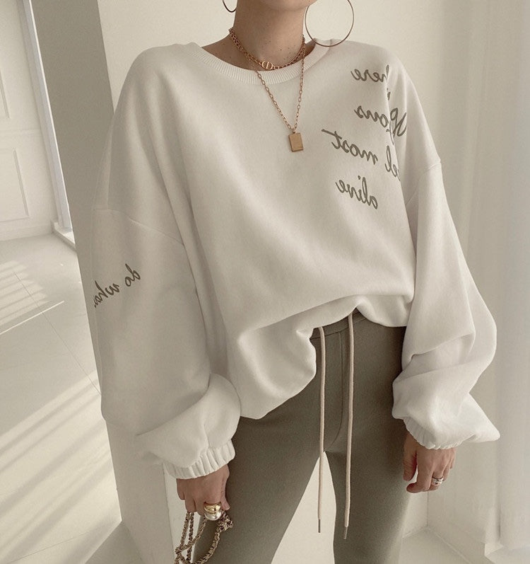 Designer Handwriting Sweatshirt