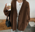 Boyfriend Style Minimalist Cardigan