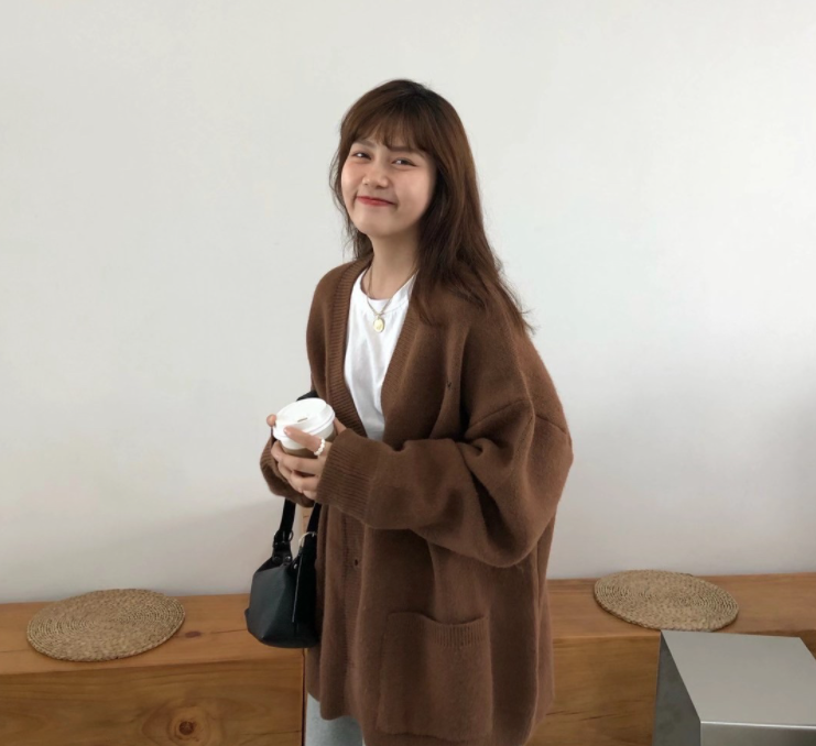 Boyfriend Style Minimalist Cardigan