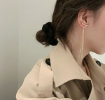 Metal Waterfall Tassel Earrings