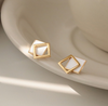 Double Square Ear Studs