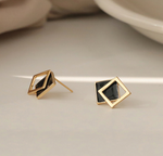 Double Square Ear Studs