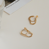 Soft Metal String Hoop Earrings