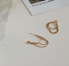 Soft Metal String Hoop Earrings