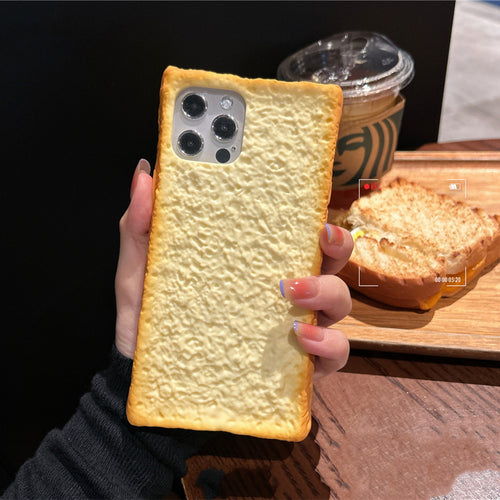Soft Silicone Toast Bread Phone Case