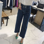 High Rise Wide Denim Pants