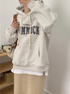 Korean Style Letter Front Hoodie