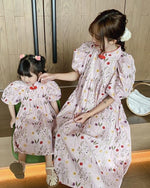 Mom & Daughter ♡ Qi Pao Style Babydoll Dress