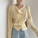 Knit Double Breasted Sweater / Cardigan