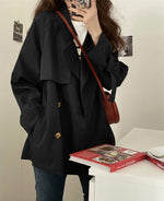 Short Double Breasted Trench Coat