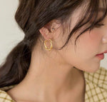 Designer Braided Hoop Earrings