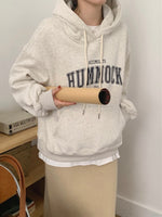 Korean Style Letter Front Hoodie