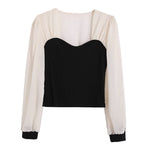 Sweetheart Neck Blouse