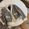 Classic Black and White Tweed Jacket