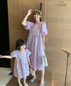 Mom & Daughter ♡ Floral Print Babydoll Dress