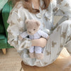 Marshmallow Teddy Bear Pajama Set