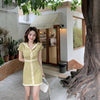 Summer Macaron Soft Knitted Mini Dress