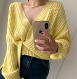 Chunky Knit Wrap Cardigan