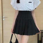 Designer High Rise Pleated Skirt