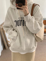 Korean Style Letter Front Hoodie