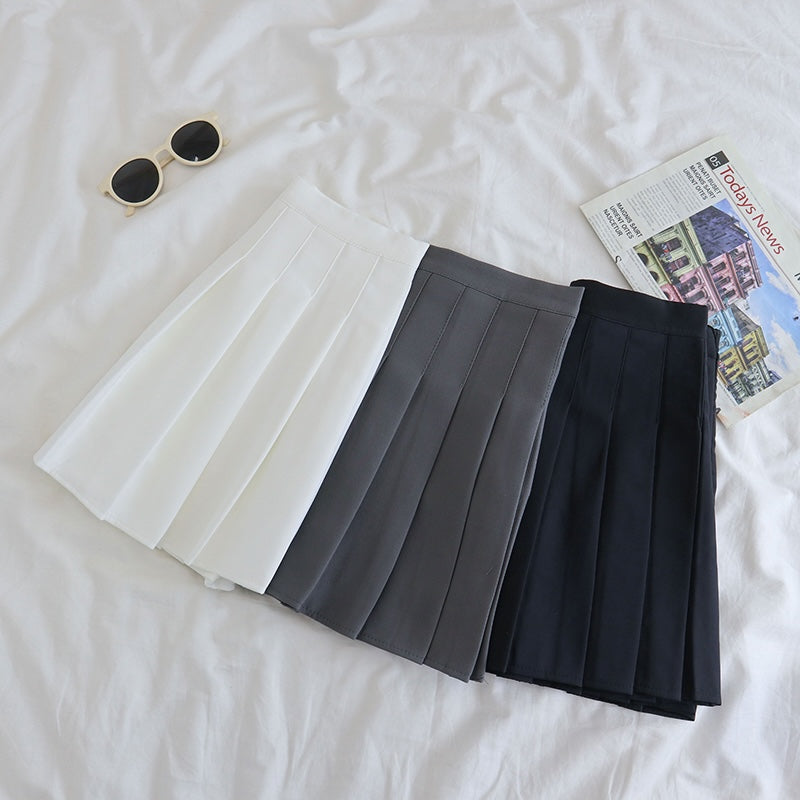 Designer High Rise Pleated Skirt