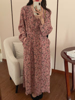 Rusty Rose Long Sleeve Maxi Dress (Two Styles)