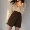 Knitted V-Neck Top with Skorts